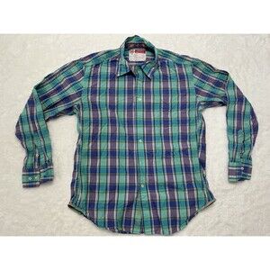 Robert Graham Men’s Large Button Down Long Sleeve Plaid Checkered Shirt